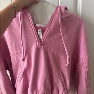 Alo cropped zip-up hoodie
